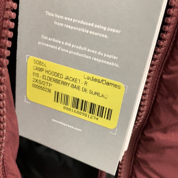 ❌SOLD ❌NWT CANADA GOOSE CAMP HOODED JACKET - Picture 7 of 9